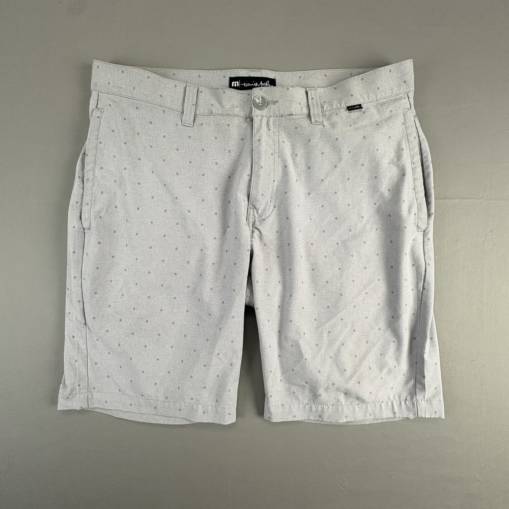 Travis Mathew Shorts Men's 34 Gray Performance Golf Casual